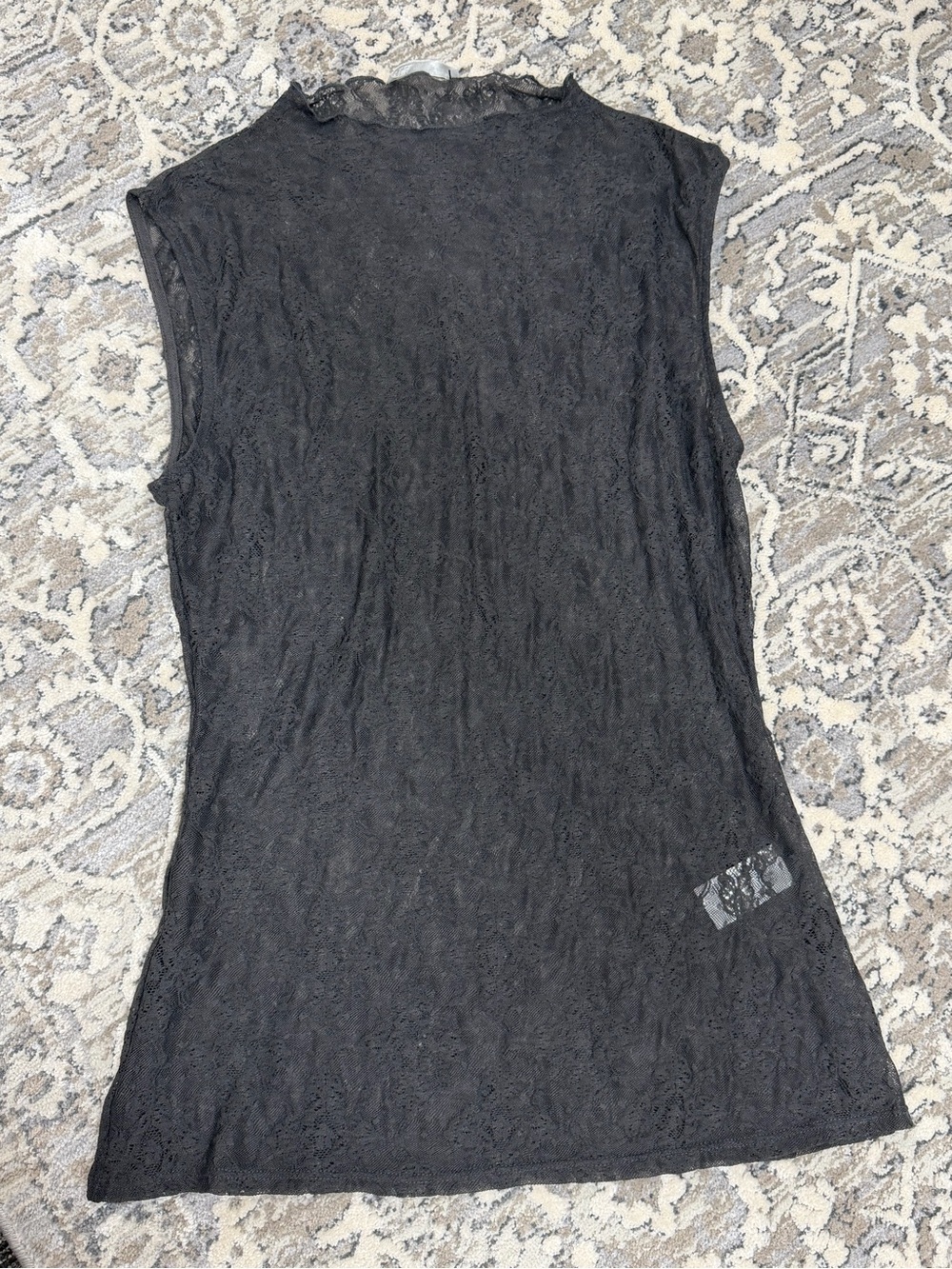 Zara Black Lace Sleeveless Camisole Top